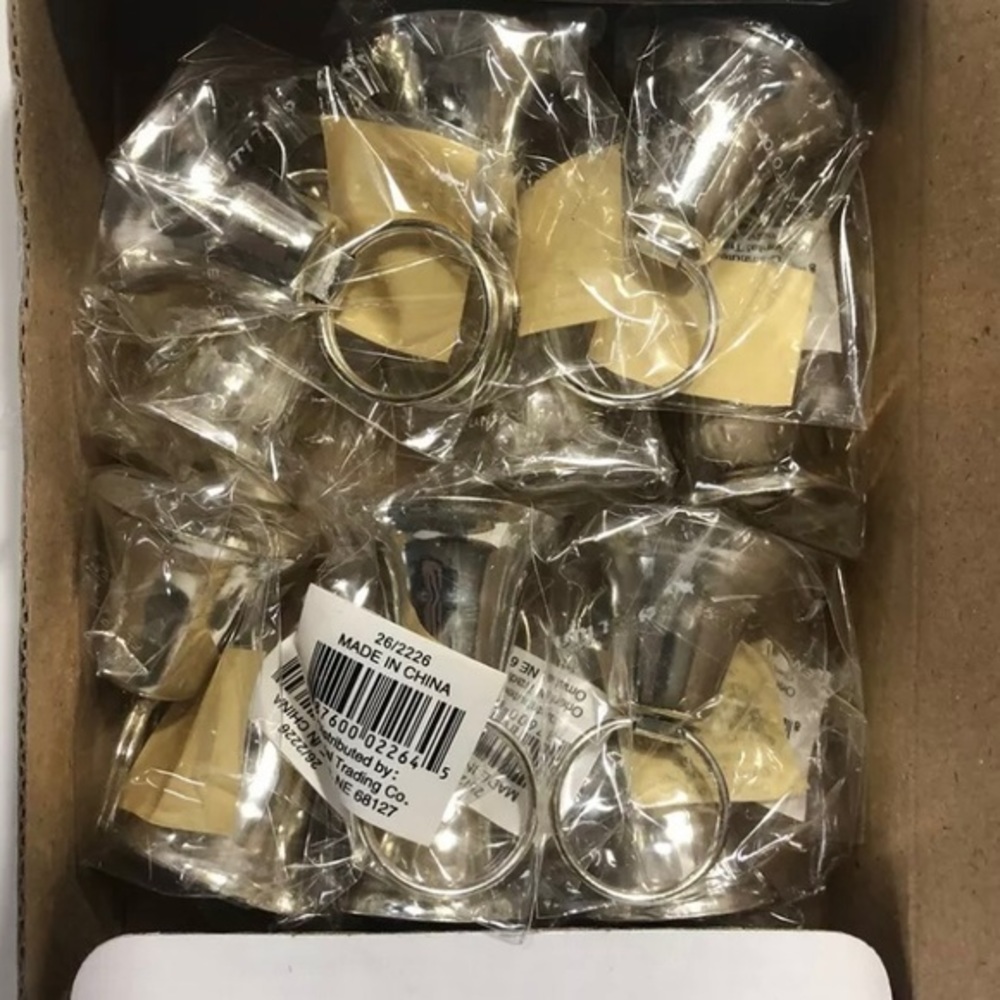 Silver bell wedding Placecard holders. Full box of 12 new 🍒